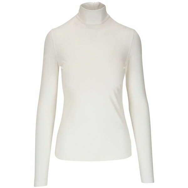 アクリス プント レディース Tシャツ トップス High-neck top White|asty