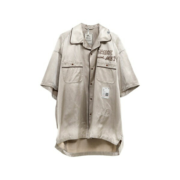 ミハラヤスヒロ メンズ プルオーバー トップス Satin-finish shirt Neutrals