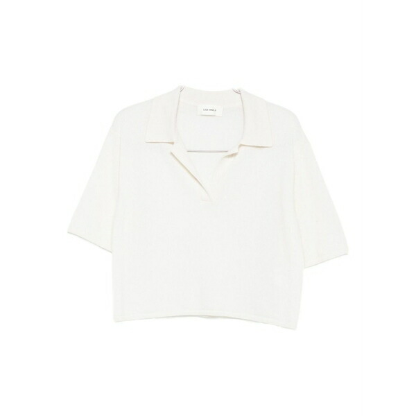 リサ・ヤン レディース スポーツシャツ トップス Polo-collar t-shirt Neutrals