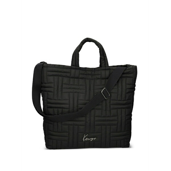ケンゾー レディース トートバッグ 御徒面子 Logo-plaque tote bag Black