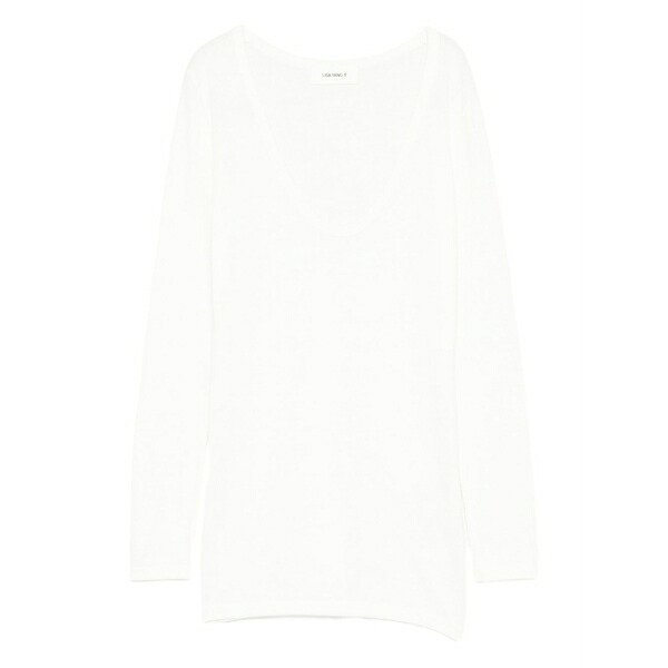 リサ・ヤン レディース ティーシャツ トップス Amalea scoop-neck top White