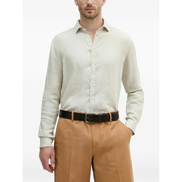 シスレー メンズ プルオーバー トップス Buttoned shirt Neutrals