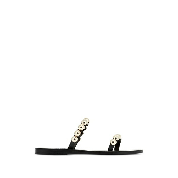 アンシエントグリークサンダル レディース サンダル シューズ Lambri leather flat sandals Black