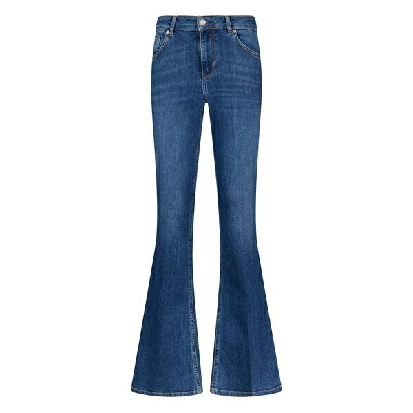 リュージョー レディース ジーンズズボン下 ボトムス Logo-plaque jeans Blue