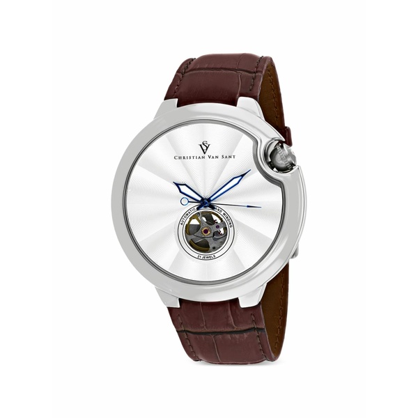 クリスチャンバンサント メンズ ウオッチ 付属物 Cyclone automatic 46粍 watch Silver