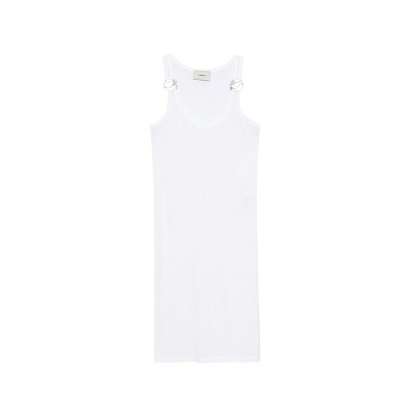 コペルニ レディース ワンピース トップス Logo sleeveless mini dress White｜asty
