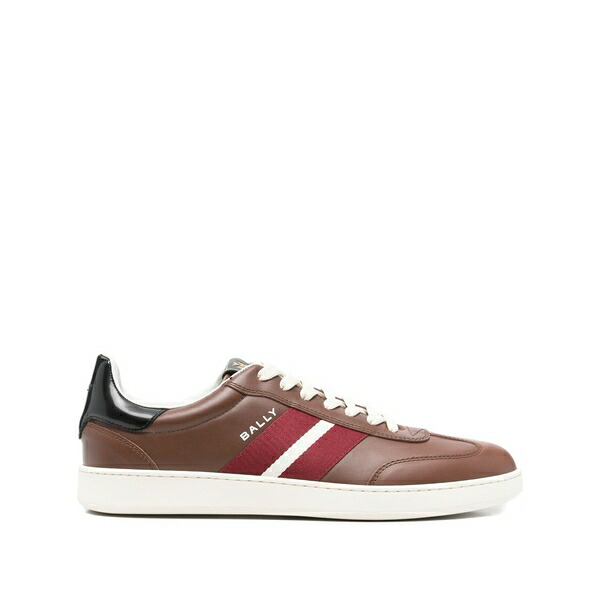 バリー メンズ スニーカー シューズ Stripe-detail sneakers Brown