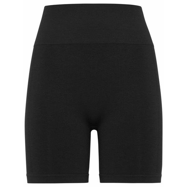 飾り気のない運動競技 レディース 心地よいズボン下 ボトムス Logo-waistband cycling shorts Black