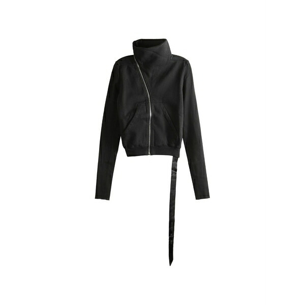 リックオウエンス レディース 編み物\u0026ティーシャツ アウター Zip-up sweatshirt Black