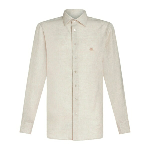エトロ メンズ プルオーバー トップス Pegaso-embroidered m￡lange-effect shirt Neutrals