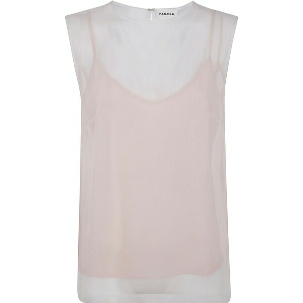 パロッシュ レディース ティーシャツ トップス Semi-sheer t-shirt  Neutrals