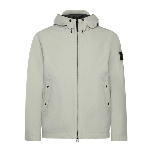 ストーンアイランド メンズ 上衣＆上衣 アウター Hooded zip-fastening jacket Grey