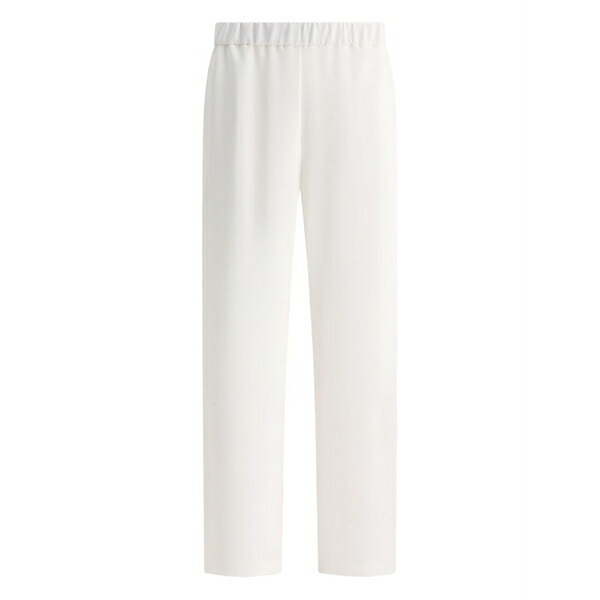 エフ.イット レディース 心地よいズボン下 ボトムス Elastic-waist trousers White