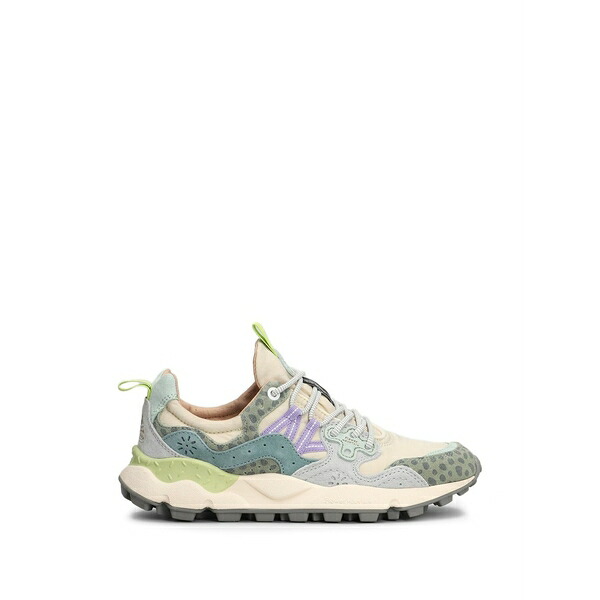 御花お山 レディース スニーカー シューズ Yamano 3 leopard-print panelled sneakers Neutrals