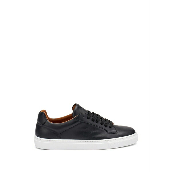 亭主もち メンズ スニーカー シューズ Leather sneakers Black