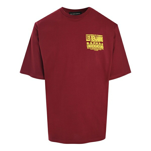 受け答え ベンジャミンズ メンズ ティーシャツ トップス Graphic-print t-shirt Red