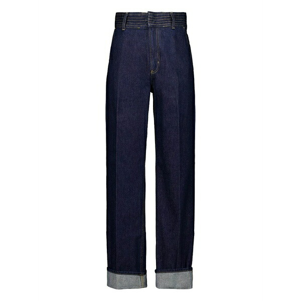 枠組み レディース ジーンズズボン下 ボトムス High-waisted jeans Blue