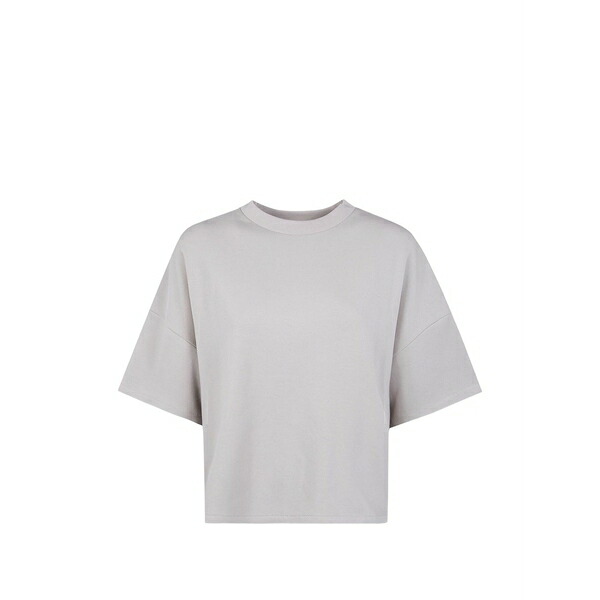 エフオージーエッセンシャルズ レディース ティーシャツ トップス Logo-detail t-shirt Grey