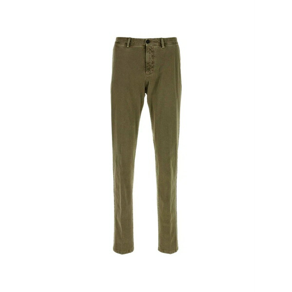 PTトリノ メンズ 心地よいズボン下 ボトムス Slim-fit chino trousers Green