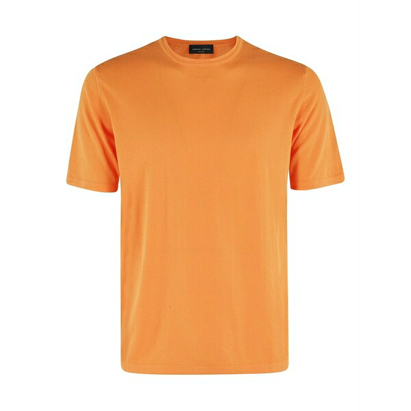 ロベルトコリーナ メンズ ティーシャツ トップス Cotton t-shirt  Orange