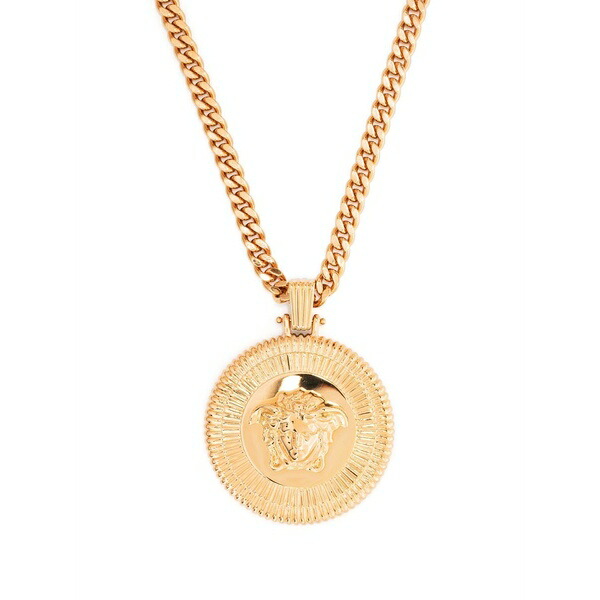 ヴェルサーチ メンズ 首飾り・チョー鉄道車両 付属物 Medusa biggie necklace Gold
