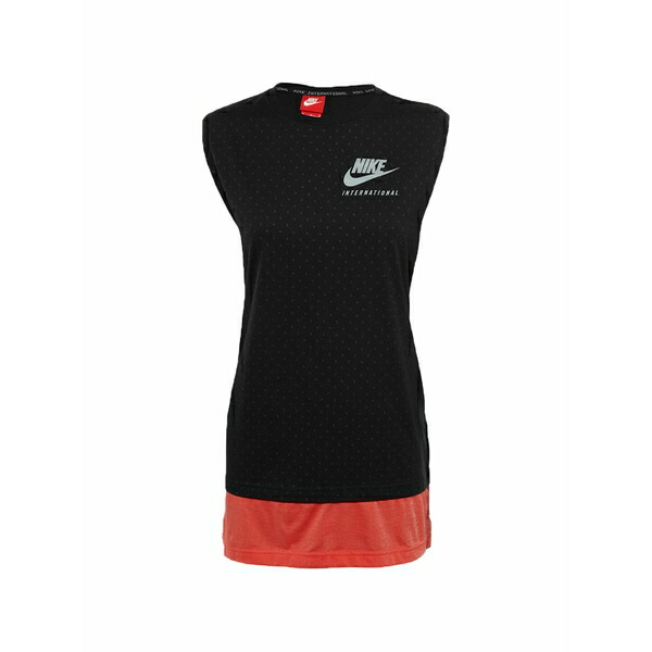ナイキ レディース カットソー トップス International layered tank top Black