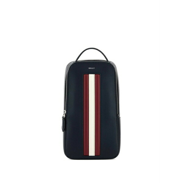 バリー レディース ショルダーバッグ 御徒面子 Mythos stripe-detail shoulder bag Blue