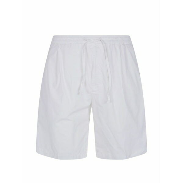 マイケル 電話を掛ける メンズ 心地よいズボン下 ボトムス Drawstring-waist shorts White