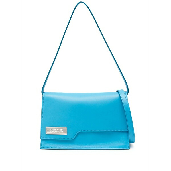 コペルニ レディース ショルダーバッグ 御徒面子 Small folder leather shoulder bag Blue