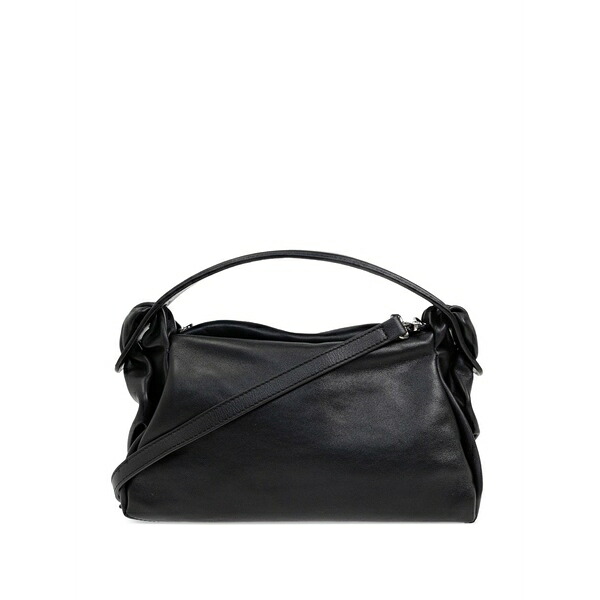 ケンゾー レディース トートバッグ 御徒面子 Leather tote bag  Black