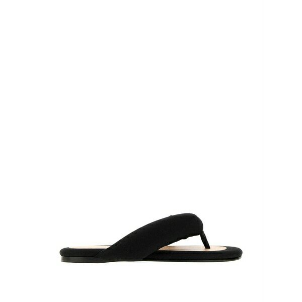 カルヴェン レディース サンダル シューズ Satin thong slippers Black
