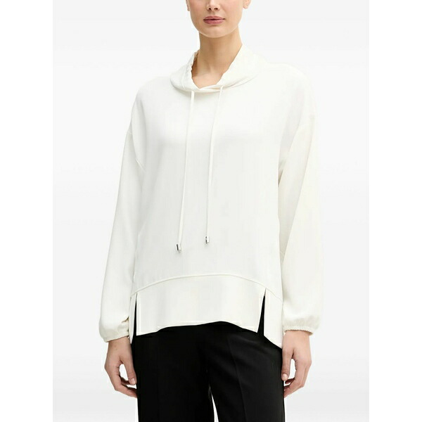 ジョセフリブコフ レディース パーカー・スウェットシャツ アウター Drawstring hoodie White｜asty 46,680円