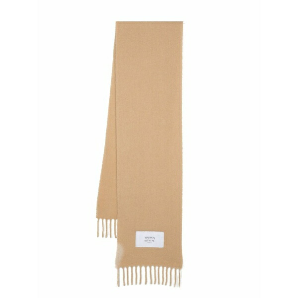 棲み家 狐狸 メンズ 消音装置・袈裟・えり巻き 佩び物 Logo-patch scarf Neutrals