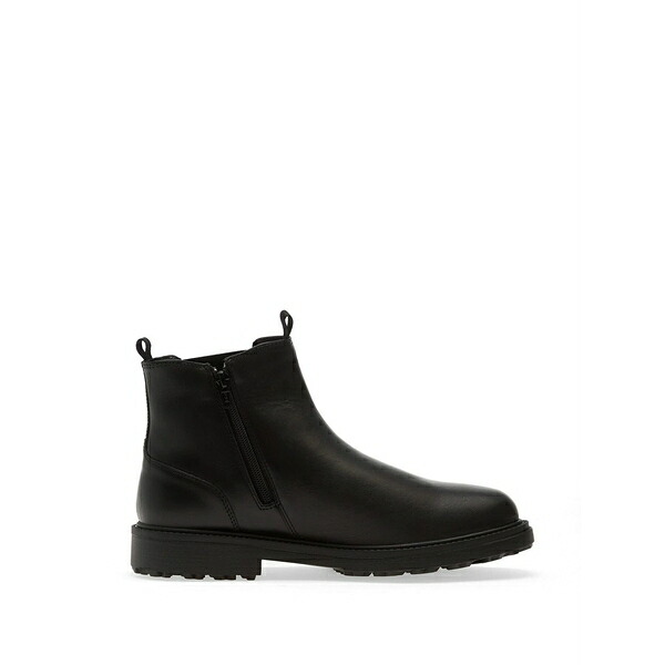 ジェオックス メンズ ブーツ シューズ Zip-fastening ankle boots Black