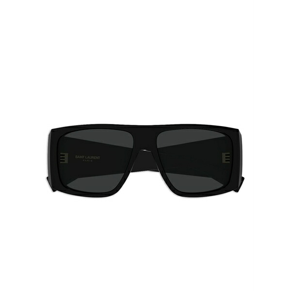 サンローラン アイウェア メンズ サングラス・アイウェア 佩び物 Rectangle logo sunglasses Black