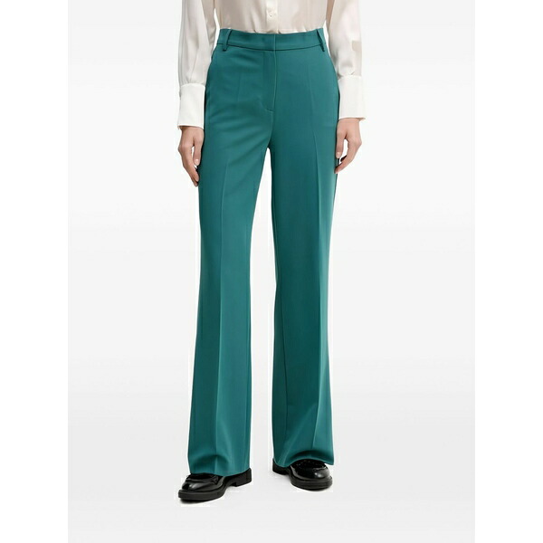 シスレー レディース 心地よいズボン下 ボトムス Belt-loop trousers Green
