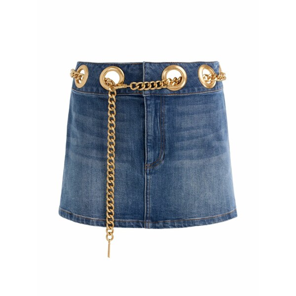 アリス アンド オリビア レディース スコート ボトムス Morgana chain-belt mini skirt Blue