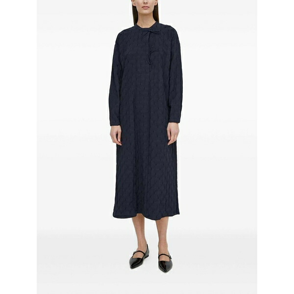 ルサム レディース 衣裳 トップス Tie-detailing MIDI dress Black
