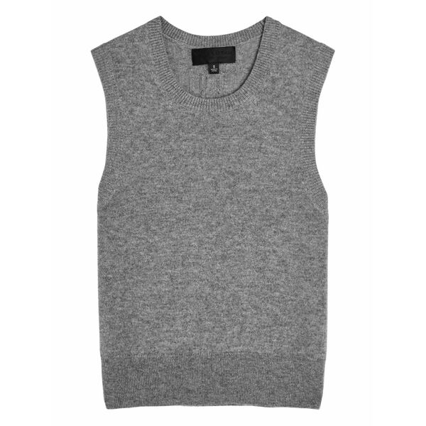 ニリロータン レディース カットソー トップス May cashmere knitted vest  Grey