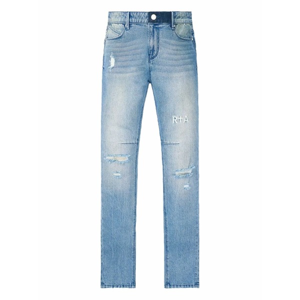 アールティーエー メンズ ジーンズズボン下 ボトムス Bryant distressed bootcut jeans Blue