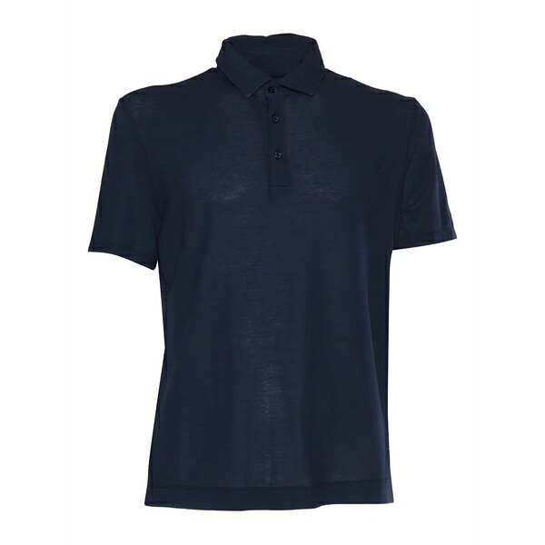 バランタイン メンズ スポーツシャツ トップス Short-sleeve cotton polo shirt Blue
