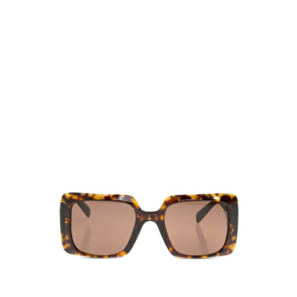 ヴェルサーチ レディース 黒眼鏡＆アイウェア 佩び物 Medusa head-plaque sunglasses Brown
