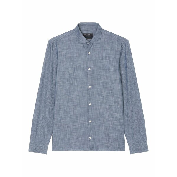 マルコポーロ メンズ プルオーバー トップス Chambray shirt Blue