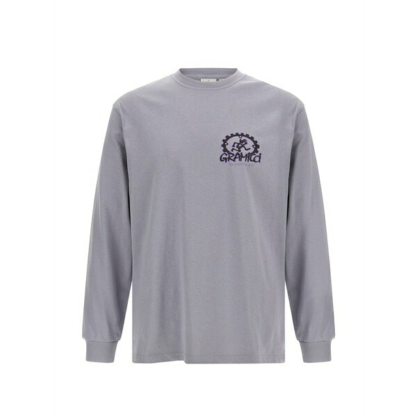 グラミチ メンズ パーカー・スウェットシャツ アウター Logo-print long-sleeve sweatshirt Purple