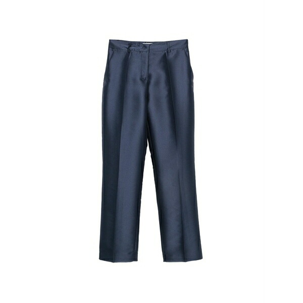 ニーナ 14.7 レディース カジュアルパンツ ボトムス Pressed-crease tailored trousers Blue|asty