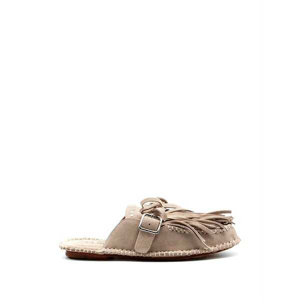 エレナイアチ レディース サンダル シューズ Fringing buckle mules Neutrals