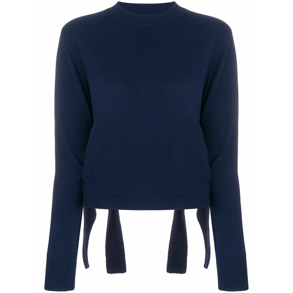 カシミア イン ラブ レディース ニット&セーター アウター Stella cropped jumper Blue|asty