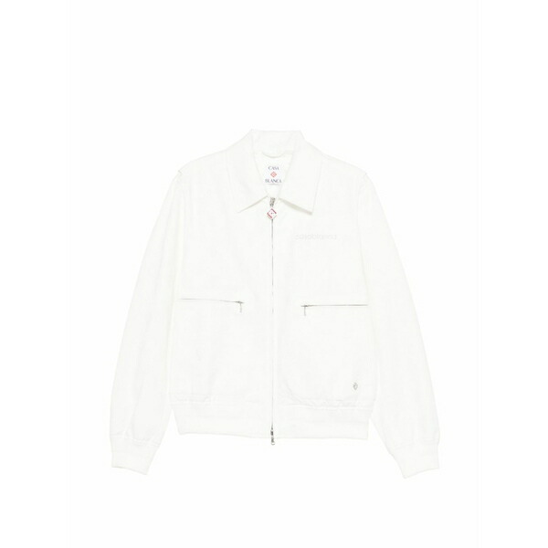 カサブランカ メンズ 上衣＆上衣 アウター Zip-up jacket White