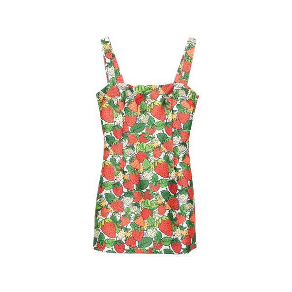 アレッサンドロエンリケス レディース 衣装 トップス Strawberry print dress White