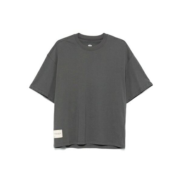 アルファインダストリーズ メンズ ティーシャツ トップス Cotton t-shirt Grey